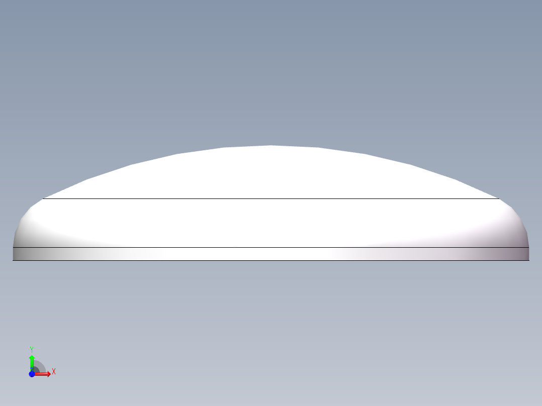 THA碟形封头DN950前视图