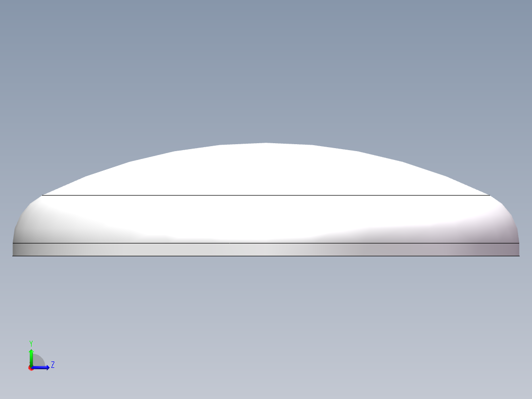 THA碟形封头DN950左视图