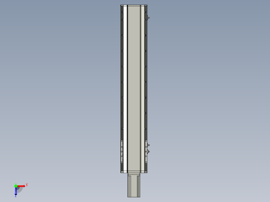 东锦丝杆传动-直线滑台模组DH170-C-L10-S800-BC-P750W-C3俯视图