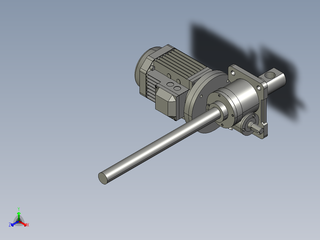 DSWL5T-24-1B-IV-500-1.5KW正等轴测图