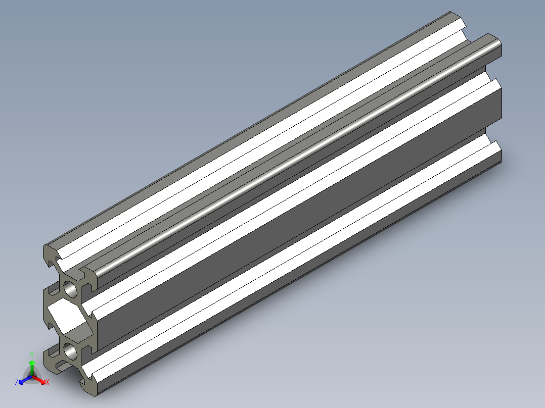 铝制结构型材 V 形槽 20x20mm2