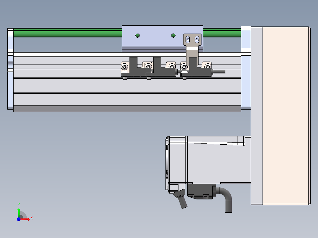 MTH丝杆半封闭模组MT75BS-BM-100W前视图