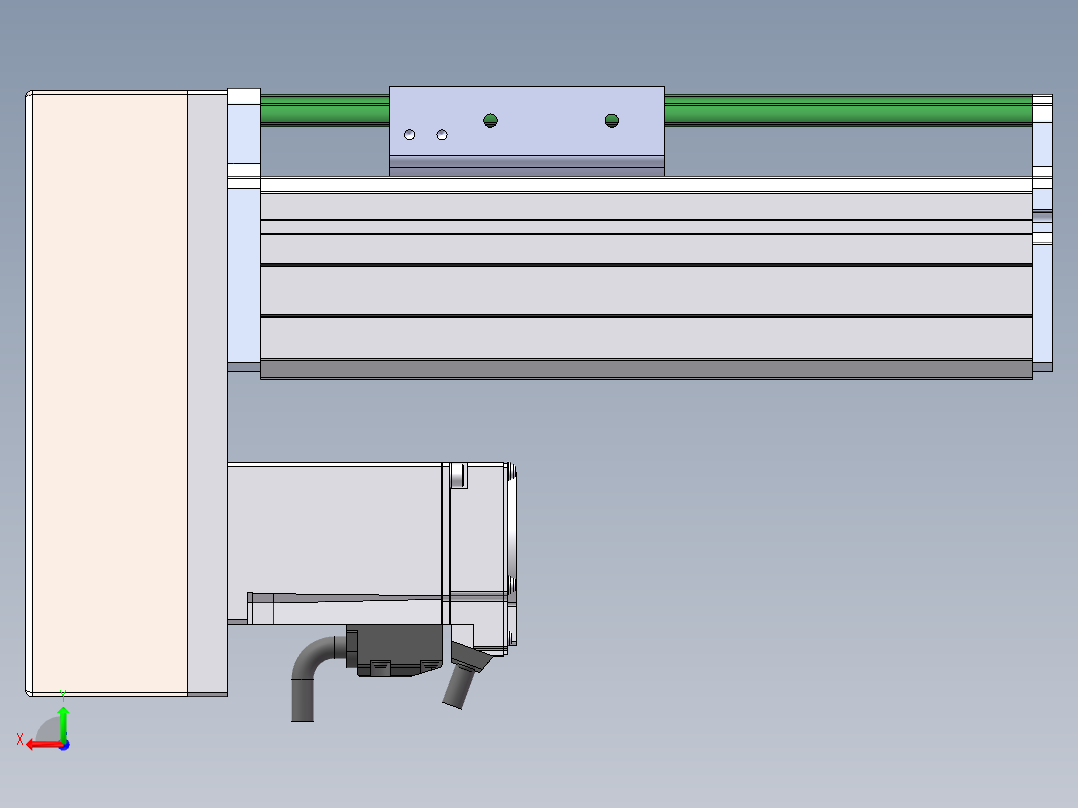 MTH丝杆半封闭模组MT75BS-BM-100W后视图