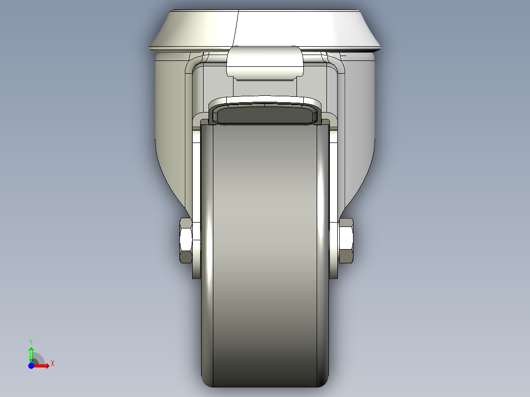 型材-KJN 521682 80MM WHEEL前视图