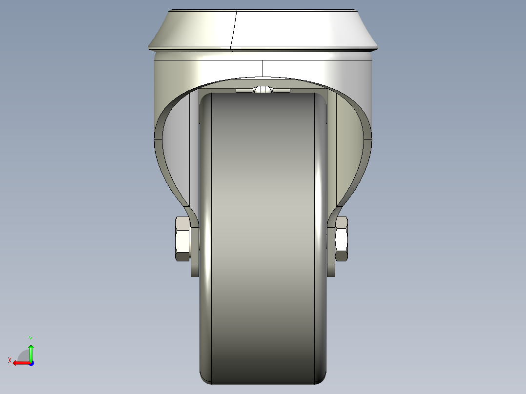 型材-KJN 521682 80MM WHEEL后视图