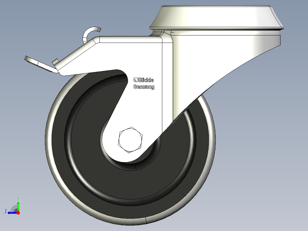 型材-KJN 521682 80MM WHEEL右视图