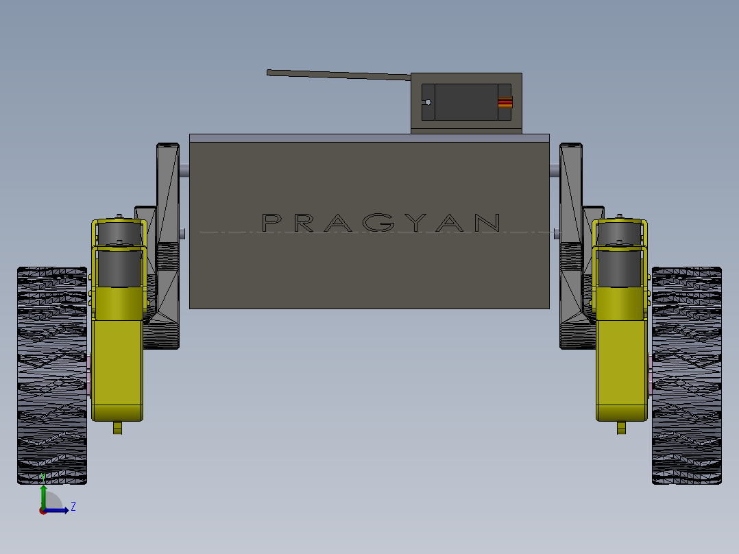 印度月球车PRAGYAN模型sw17可编辑左视图