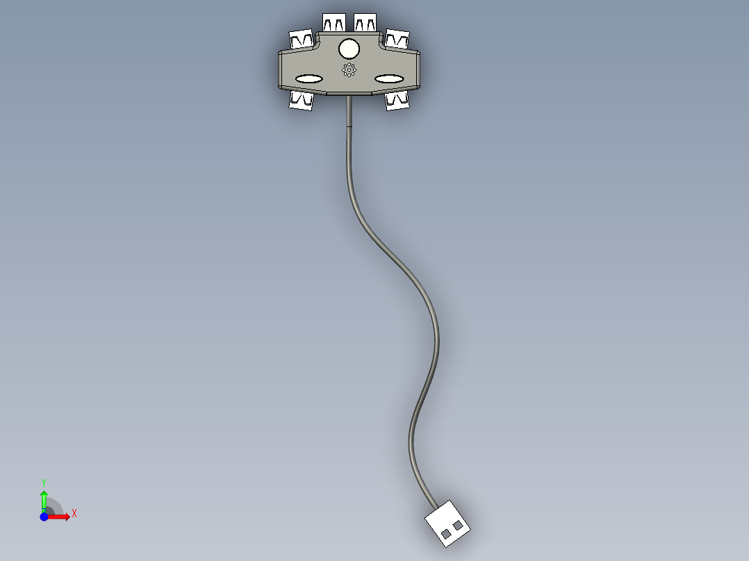 USB集线器前视图