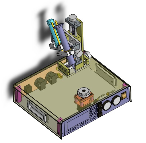 4轴点胶机3D图 H692 G83 非标自动化设备3D图纸3D模型