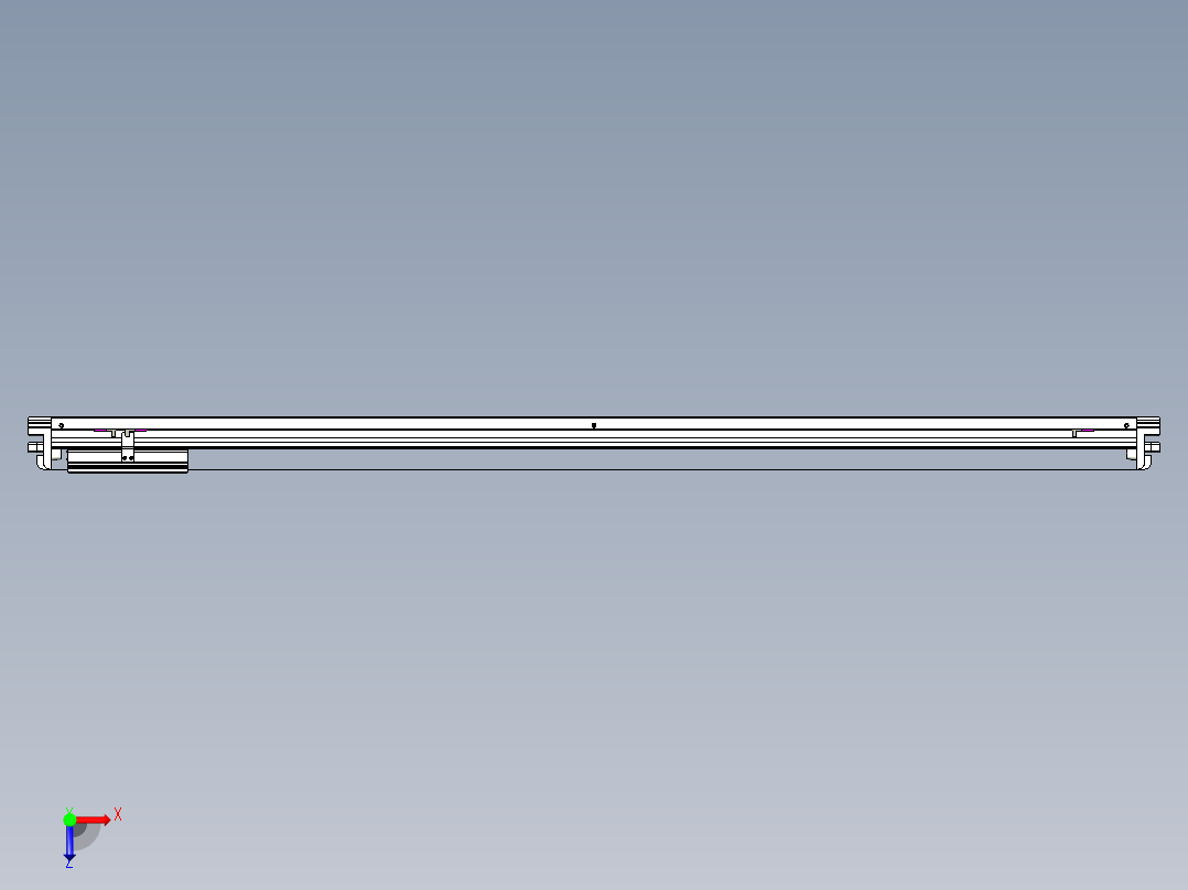 威洛博VL系列3d模型模组VL14S2Y-S1400俯视图