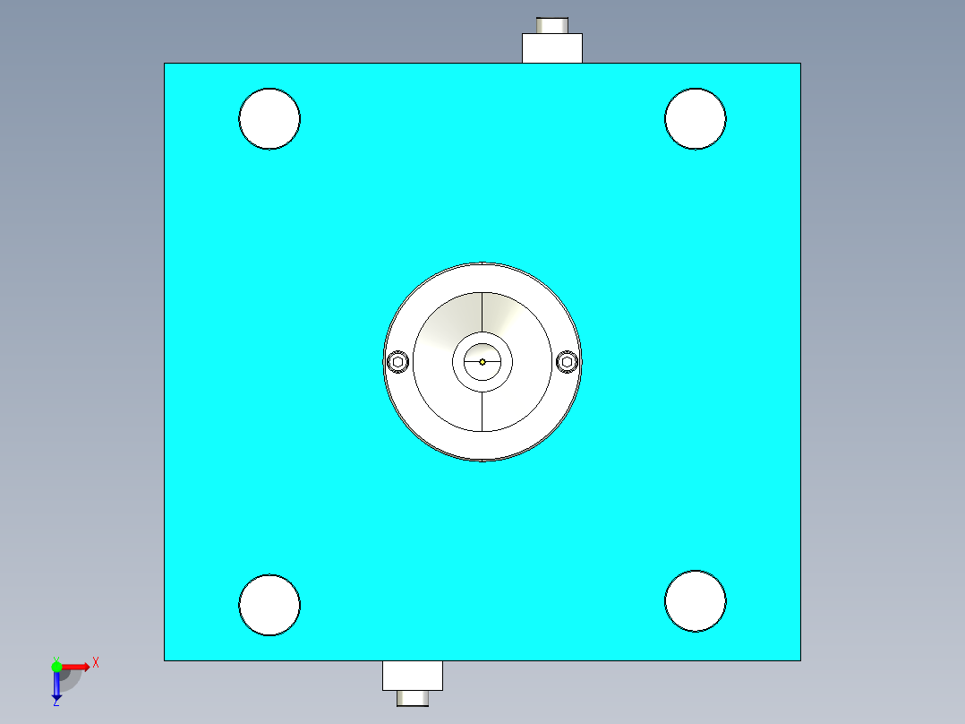 香肥皂盒的塑料模具设计【含三维图+完整CAD+说明书设计资料】俯视图