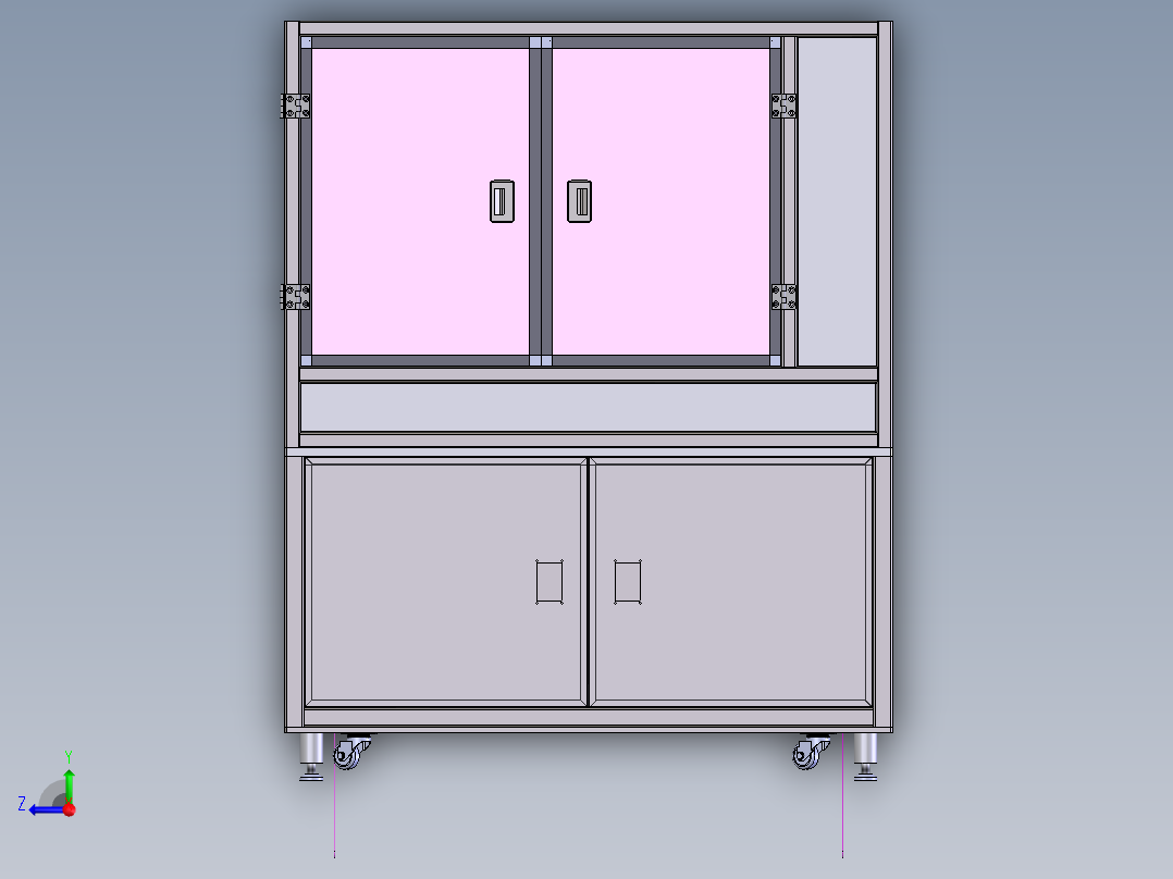 47寸panel 上料分盒设备3D数模图纸 Solidworks18设计 附STEP右视图