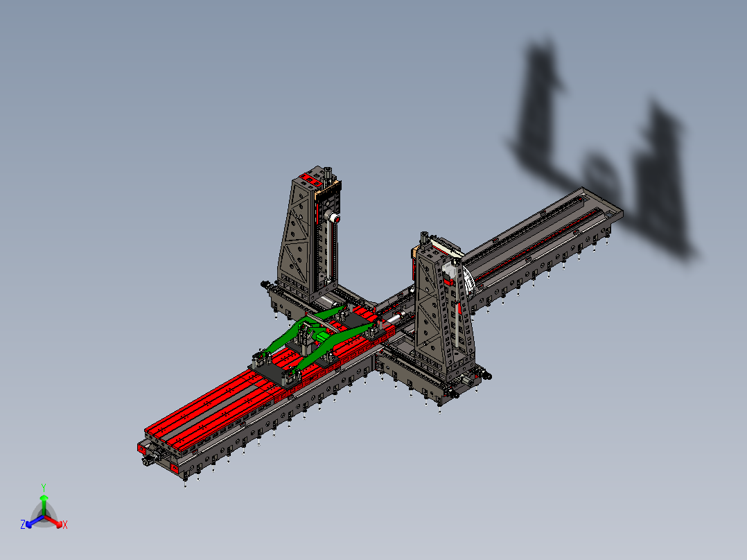 SHY-HDW7018双面镗铣加工中心总装