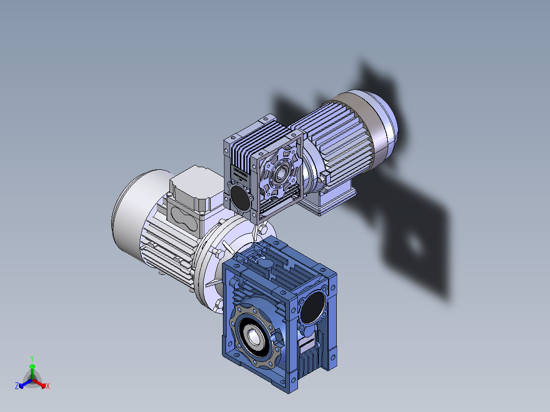 精炼机正等轴测图