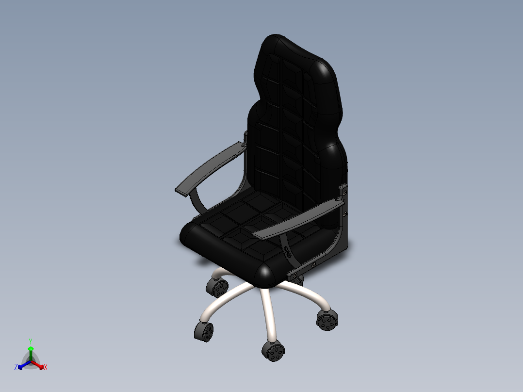 椅子正等轴测图