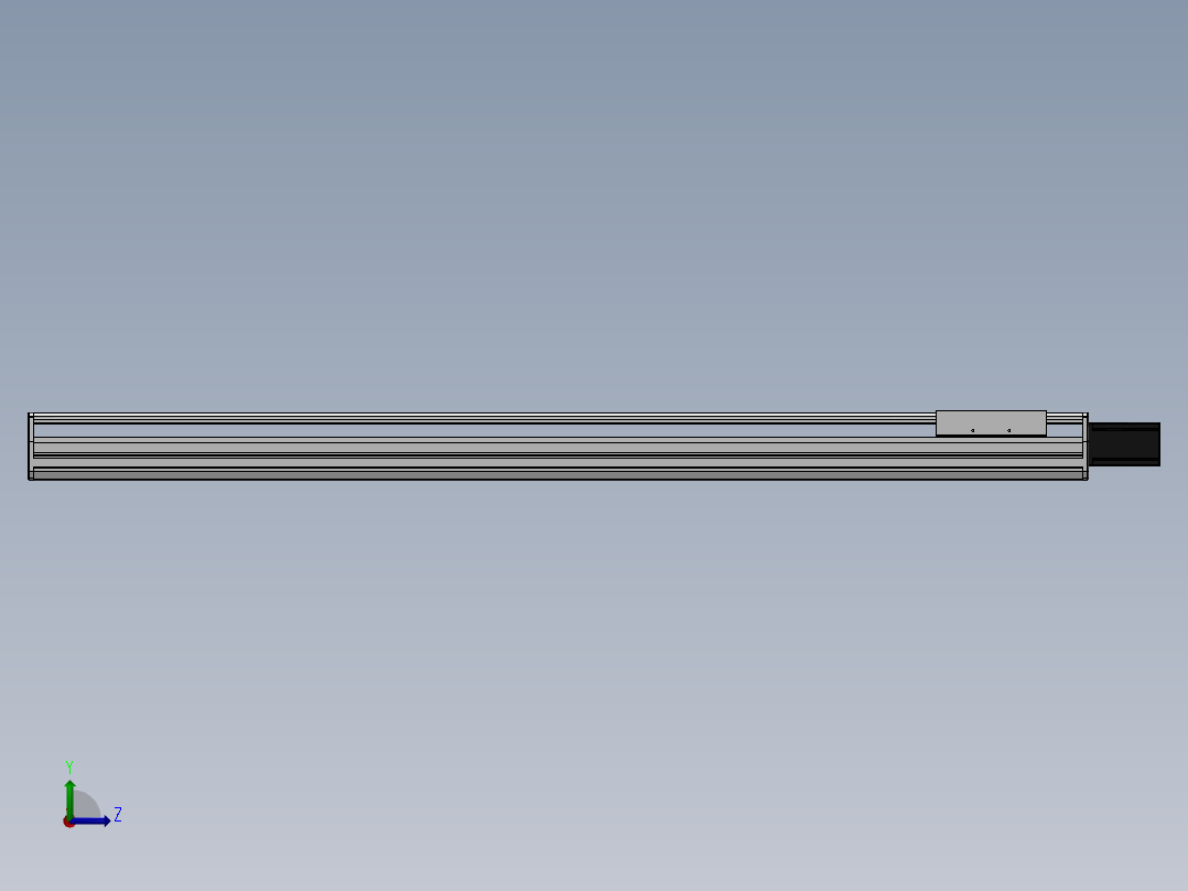 精密模组MY170-T10-1200L-BC-P40B-C4-C左视图