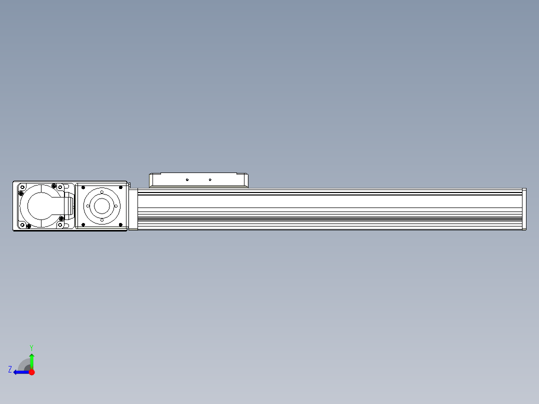 同步带全封闭直线模组TPA-HCB-105D-90-L300-ML-C-P20-N3右视图
