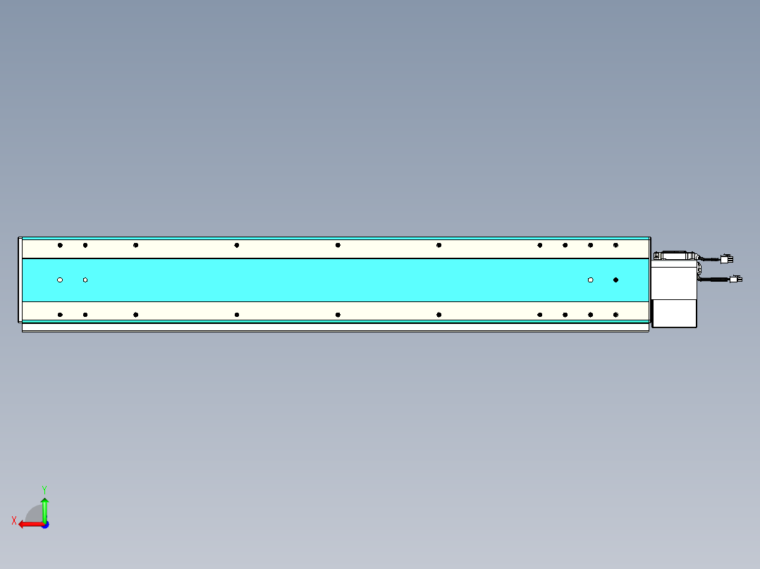 威洛博VBC同步带传动一无尘环境VBC17-L45-S950-BLU-ZP75-C3后视图
