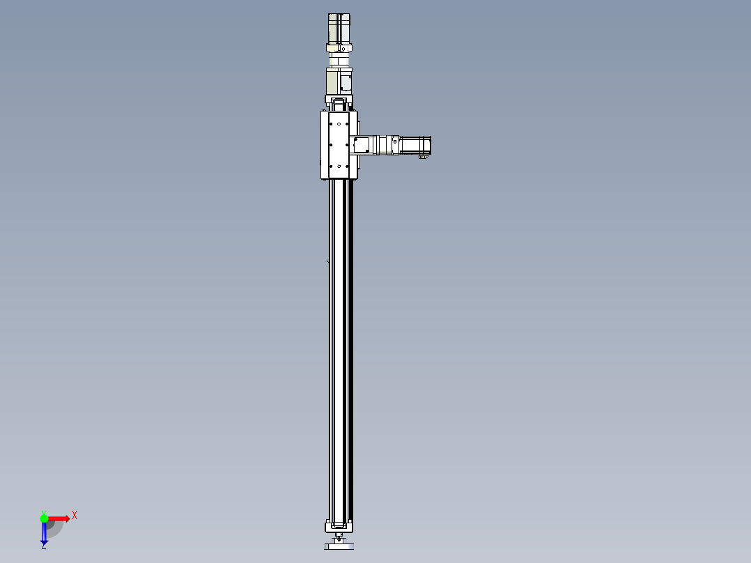 威洛博直线电机模组EB6ZR-L140-S1020-RZ575K-Z575K-MS3俯视图
