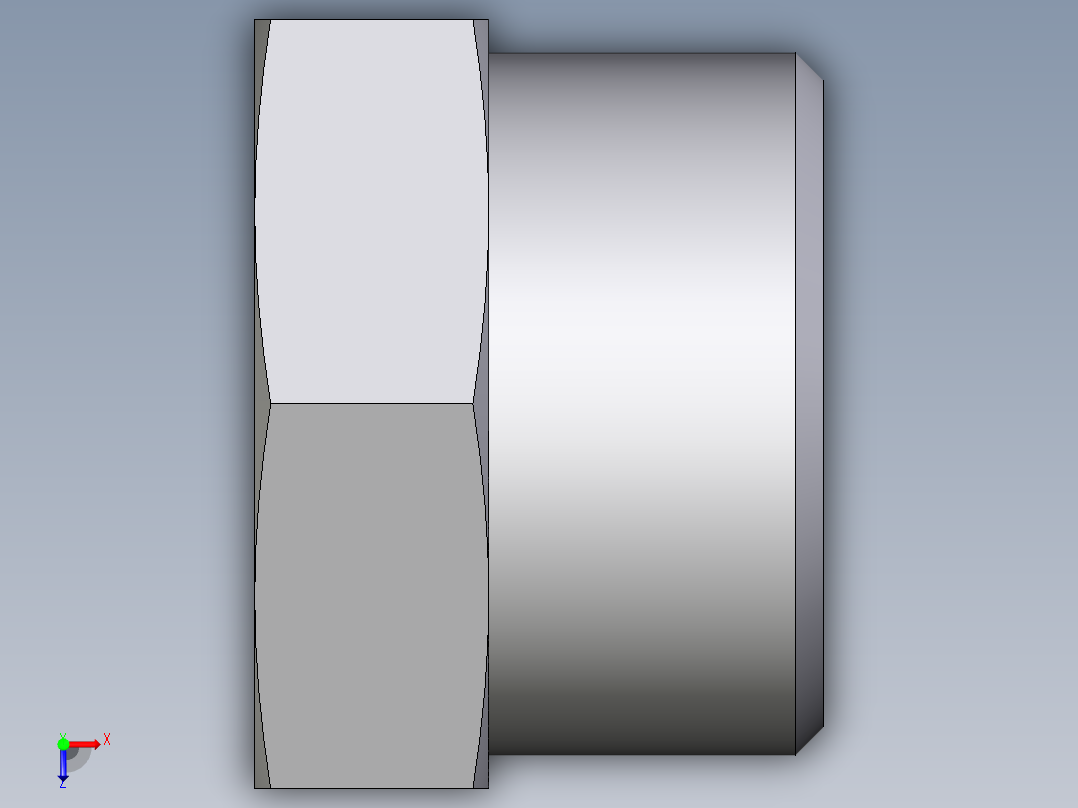 卡套式工业通用硬管接头EO_Blanking_plug_for_tube_ends_ROV30SCFX俯视图