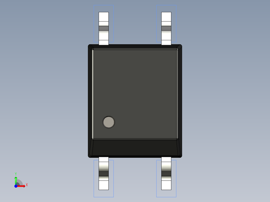 光电元件封装-miniFLAT-4-BK前视图