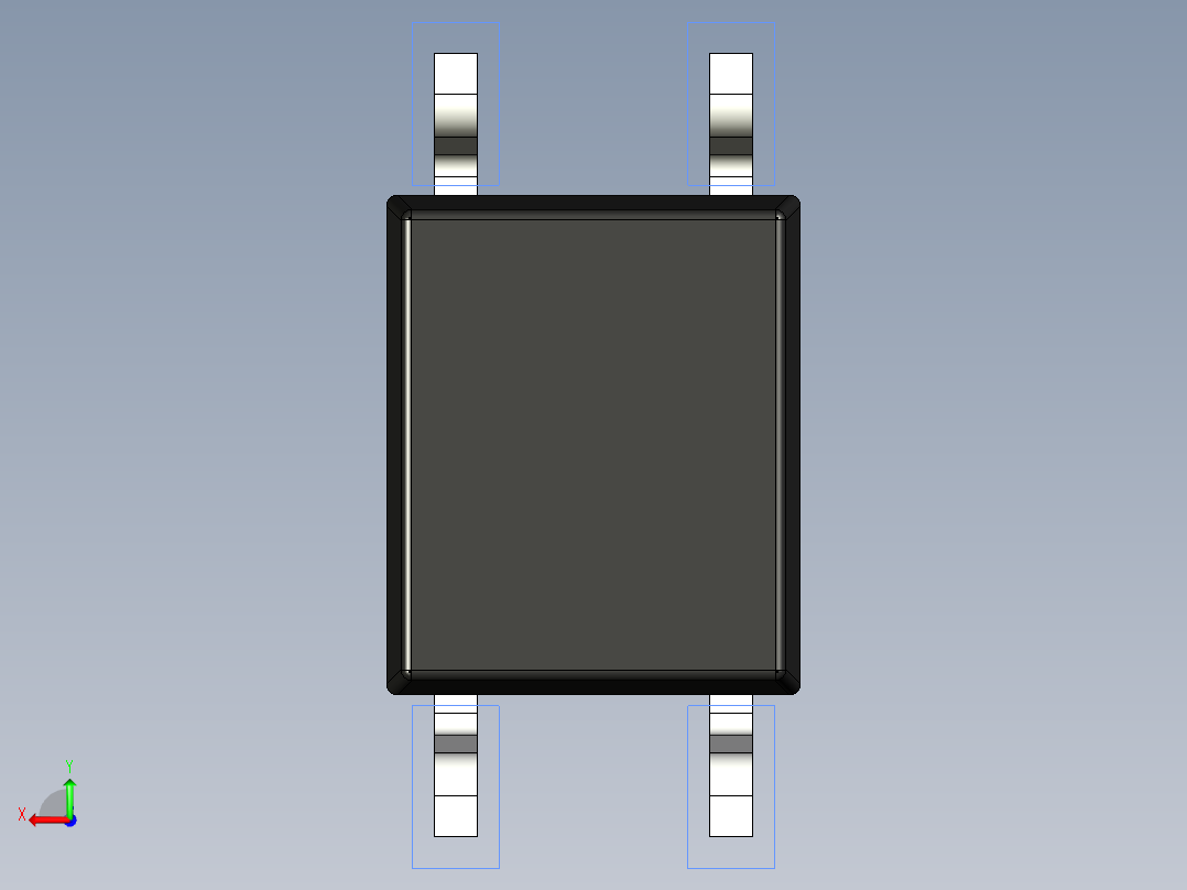 光电元件封装-miniFLAT-4-BK后视图