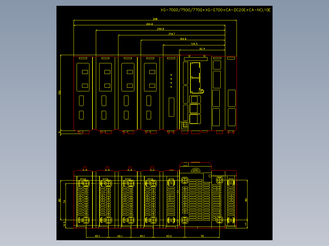 基恩士xg7000_cad_kc图纸模型