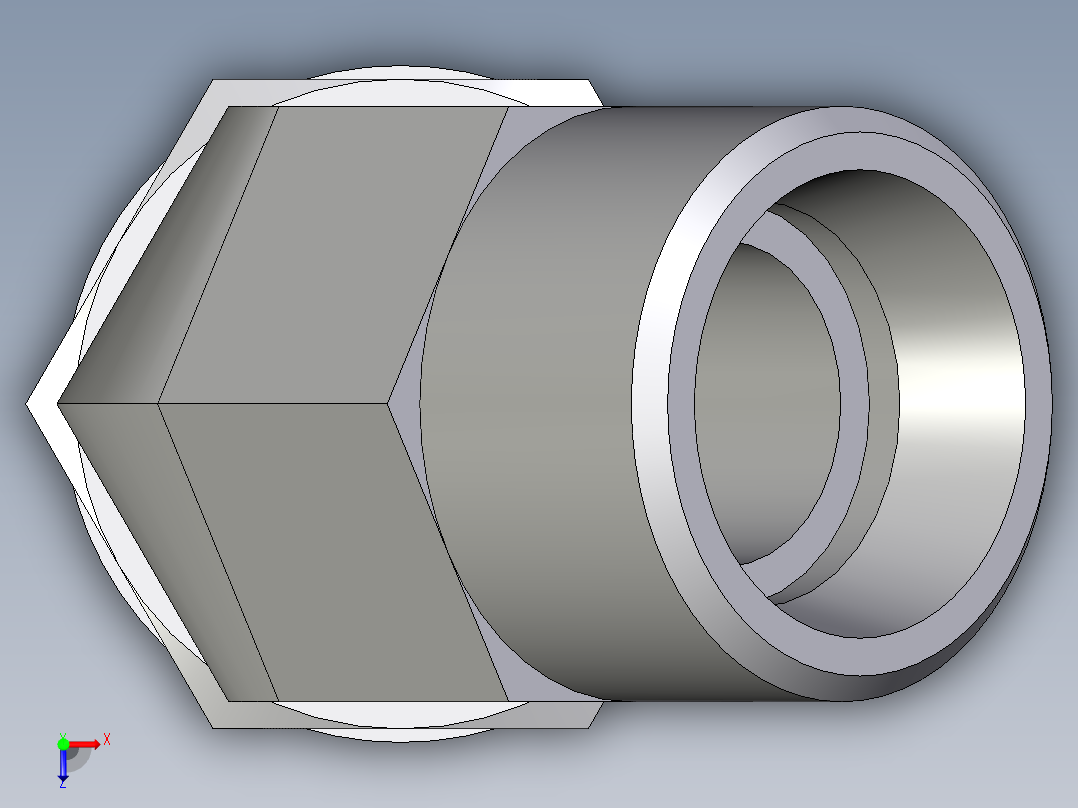 卡套式工业通用硬管接头EO_Adjustable_locknut_45_deg_elbow_VEE15LMOROMDCF俯视图
