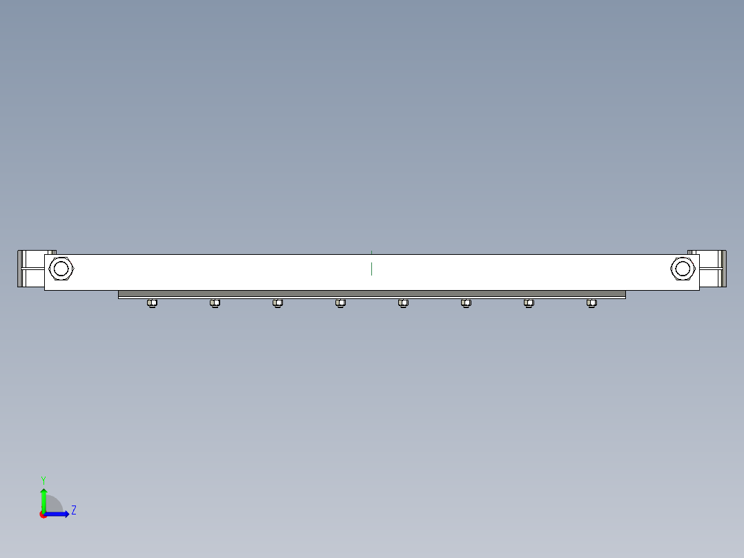 TD75型带式输送机弹簧清扫器 TD4E左视图