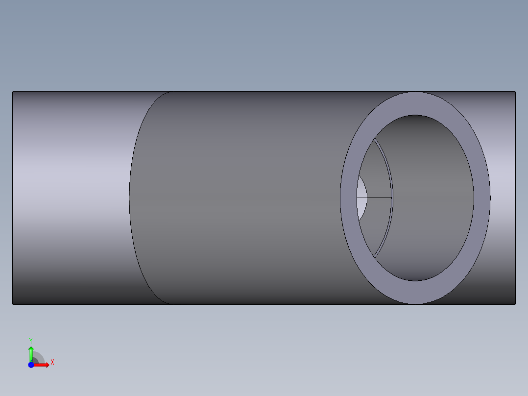 7YIV 45通带溶剂焊接插座前视图