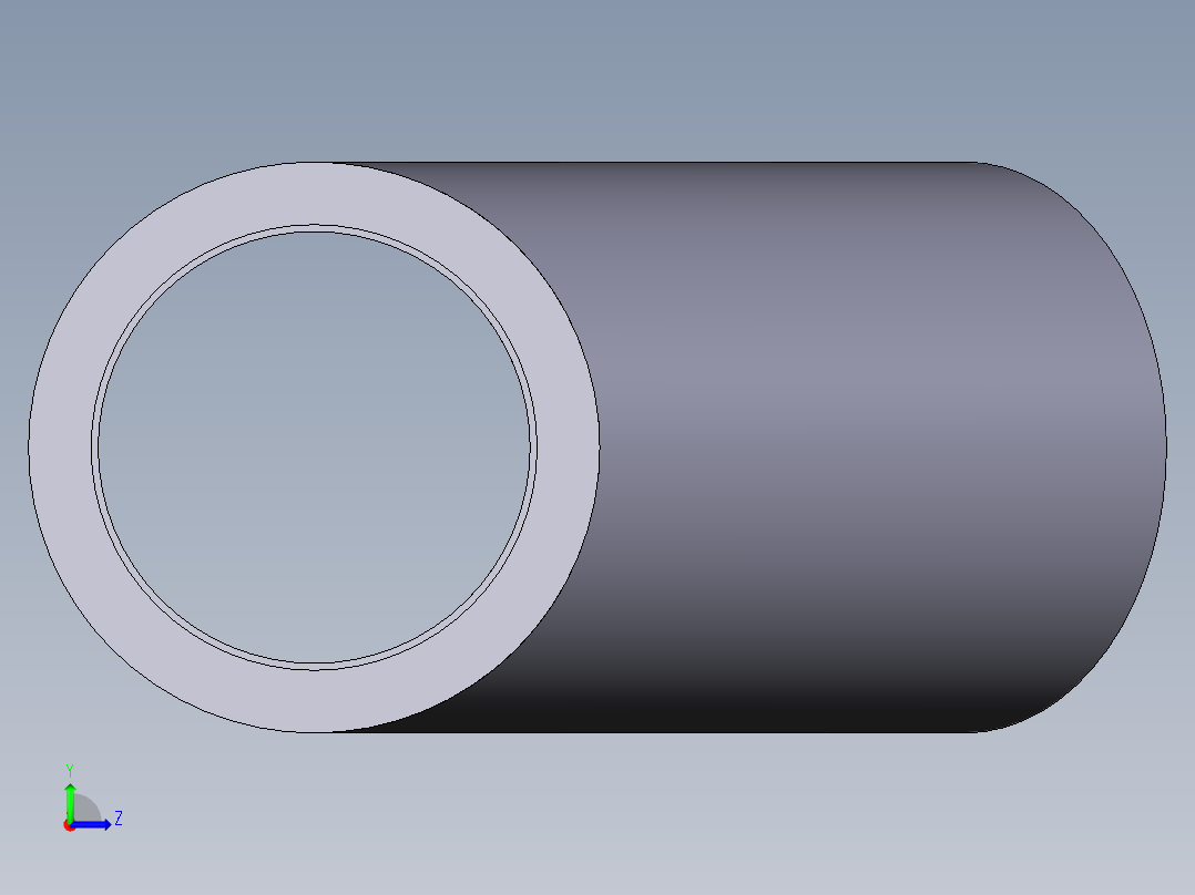 7YIV 45通带溶剂焊接插座左视图