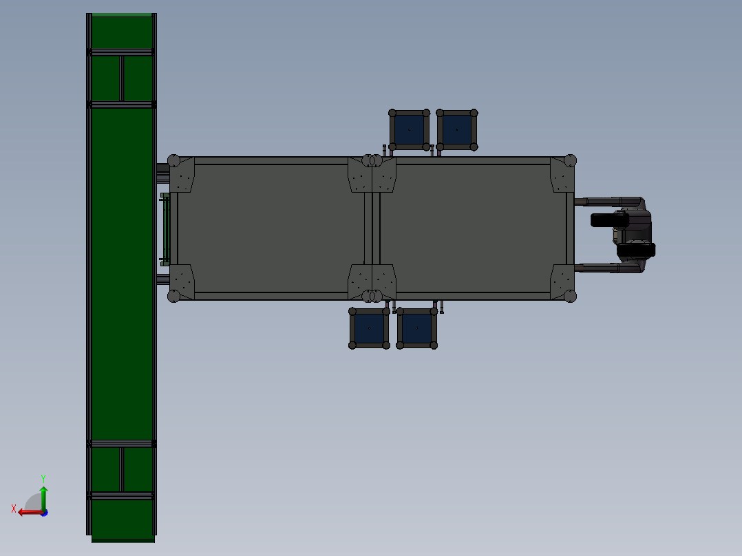 全自动装螺母拉铆螺母在线铆接螺母设备后视图
