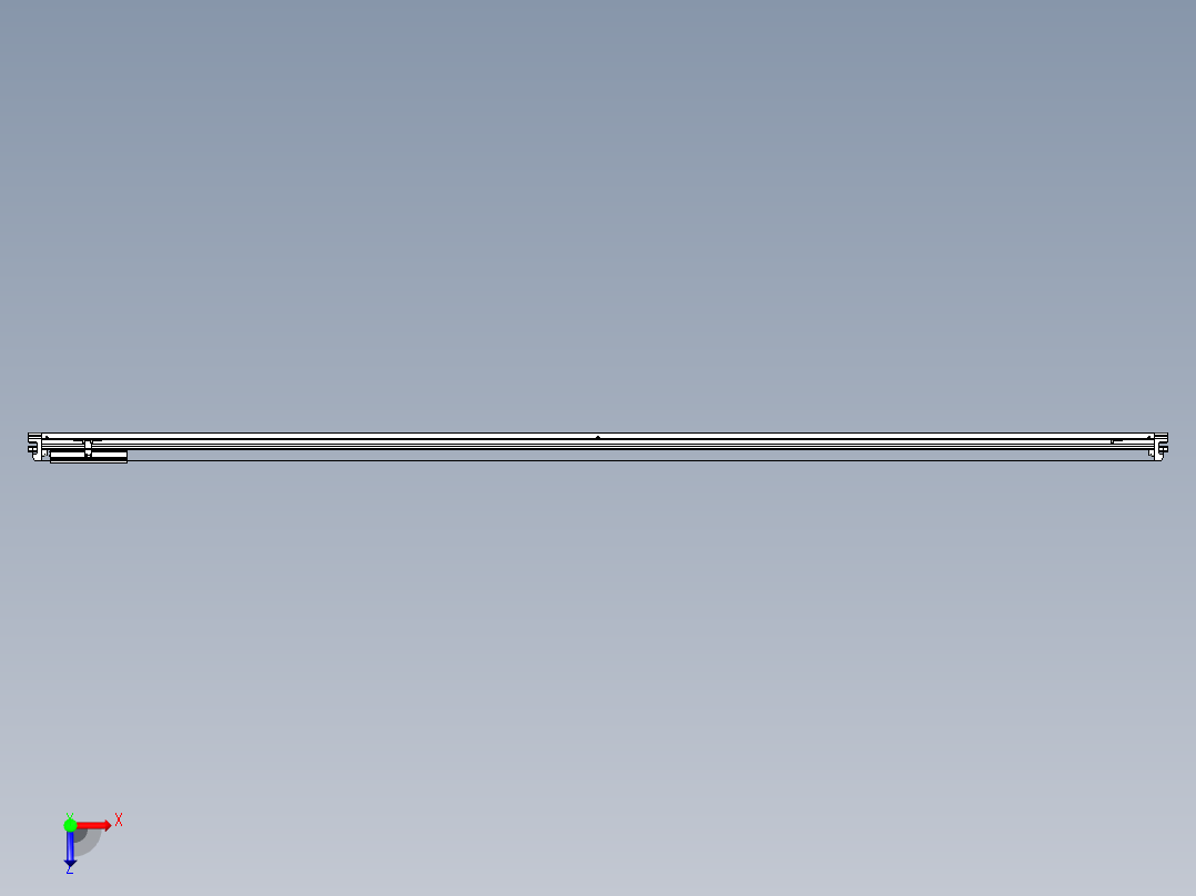 威洛博VL系列直线电机模组-VL14S3-S2800俯视图