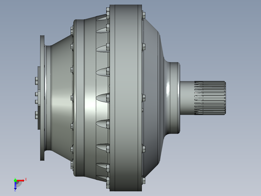 行星变速箱俯视图