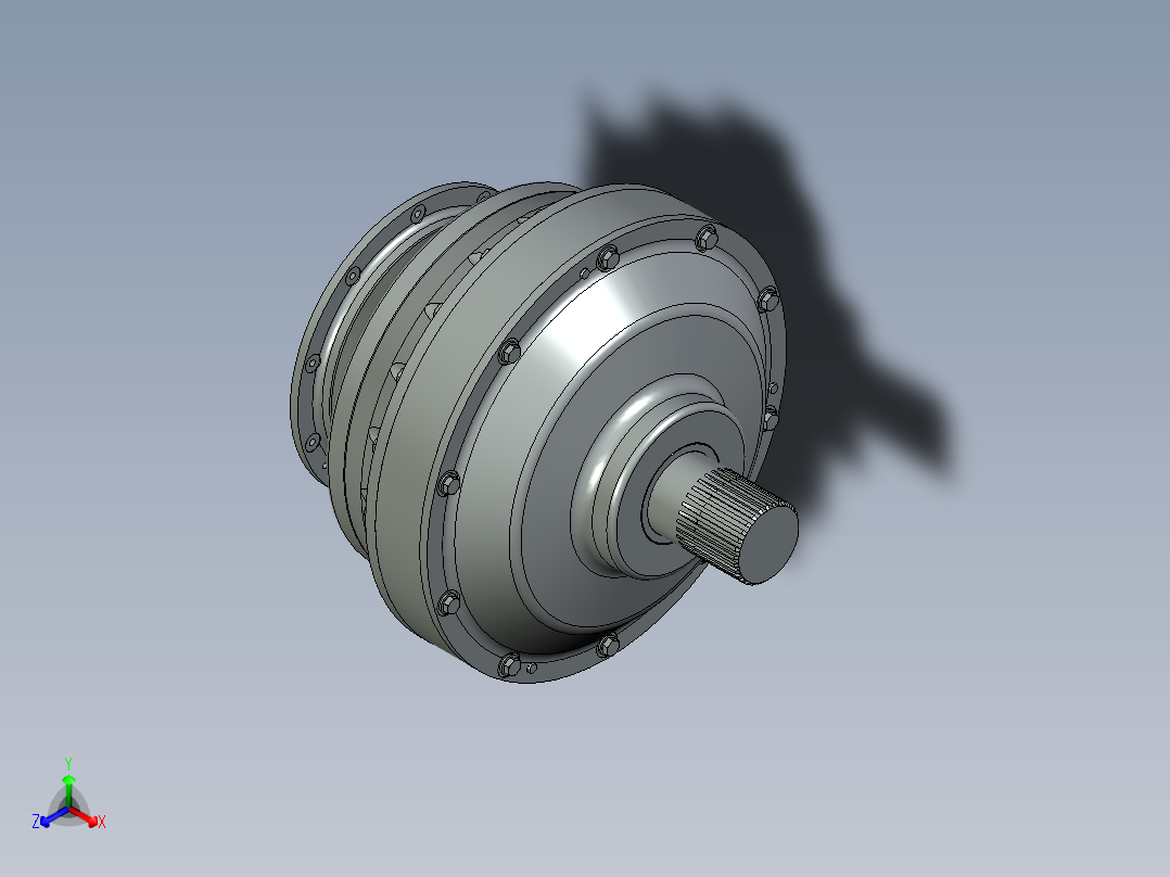 行星变速箱正等轴测图
