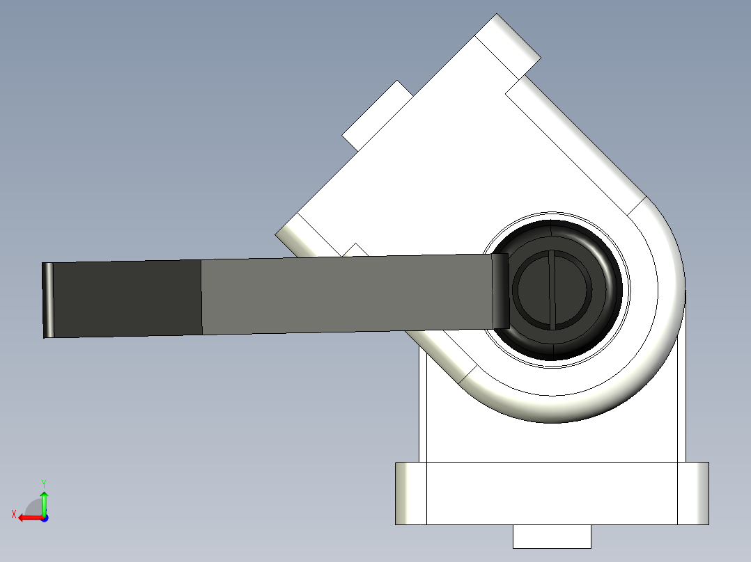 型材-BR 40X40 PIVOT JOINT WITH LEVER KJN532235L 后视图