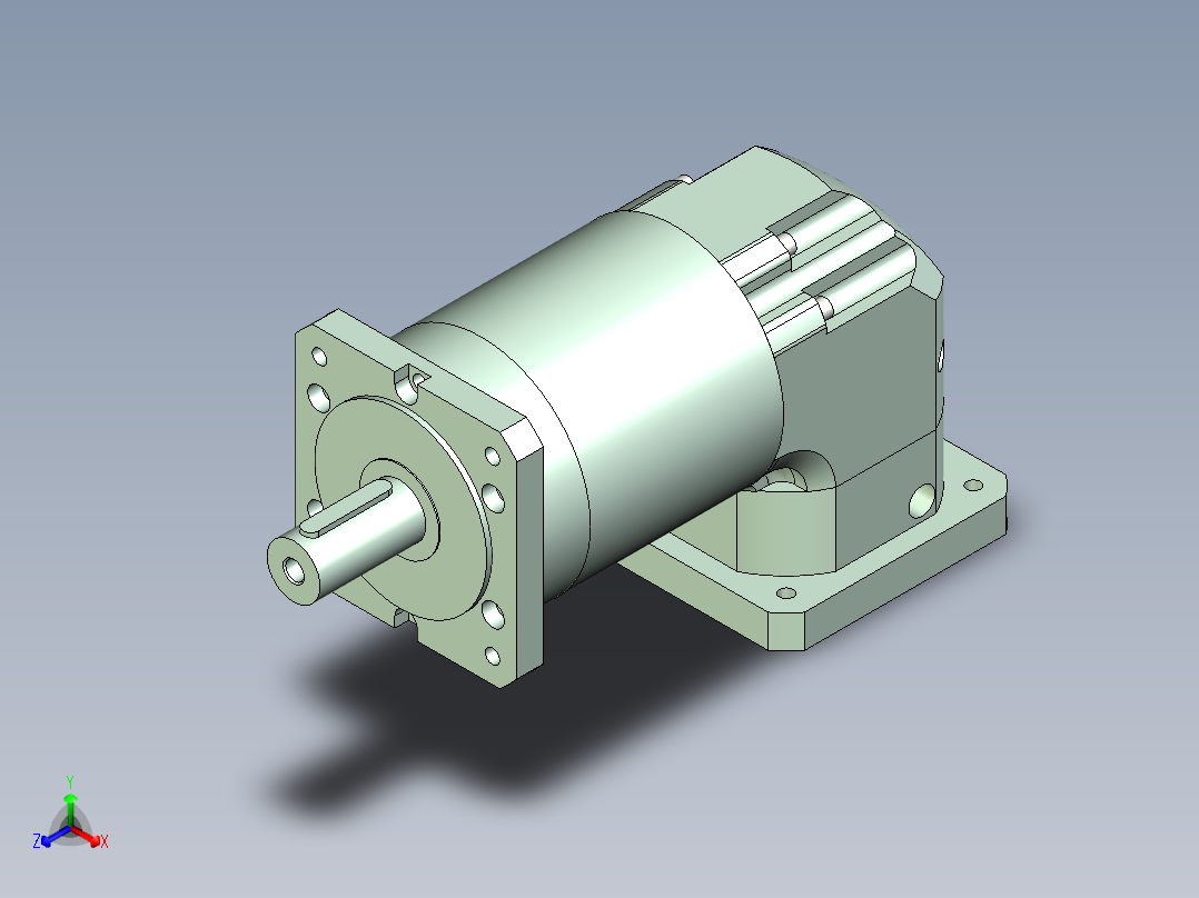 直齿ZPLF160-L3 35-114.3-200-M12.stp正等轴测图