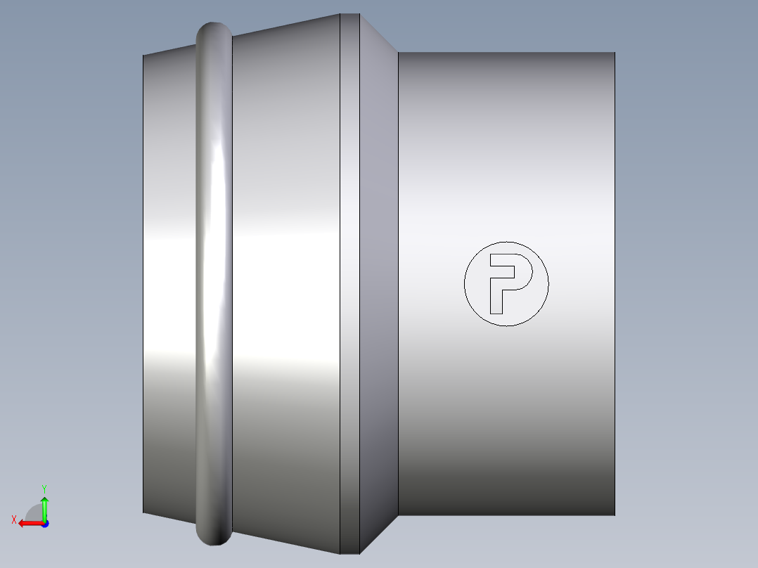 卡套式工业通用硬管接头EO_Blanking_plug_for_cones_VKA30CF后视图