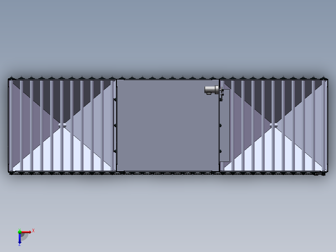 1860型不锈钢板双面自动喷砂机sw14可编辑俯视图