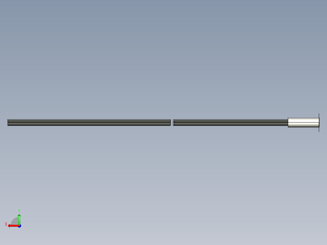 基恩士FU-48U_kc图纸模型后视图