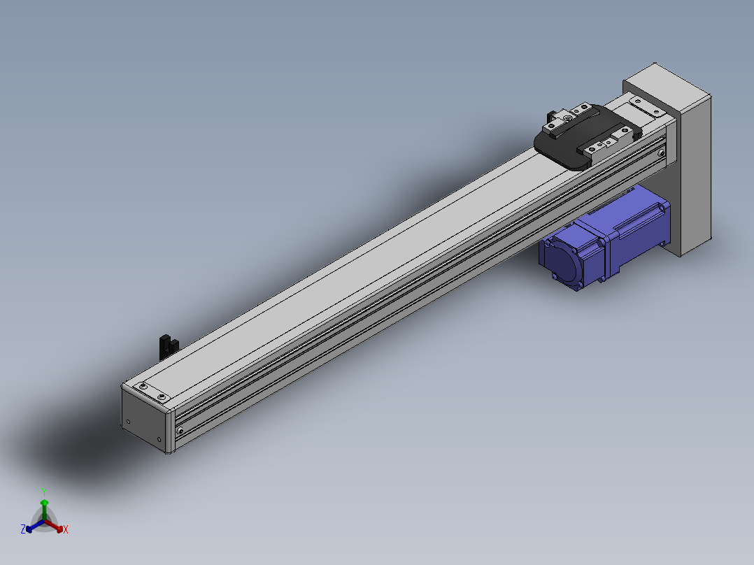 精密模组MY50-T10-400L-BM-P10B-C4-C正等轴测图