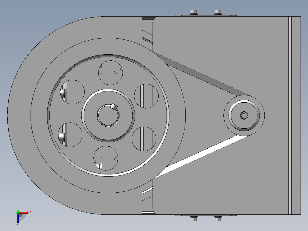 土豆切片机设计资料含三维SW二维说明书俯视图