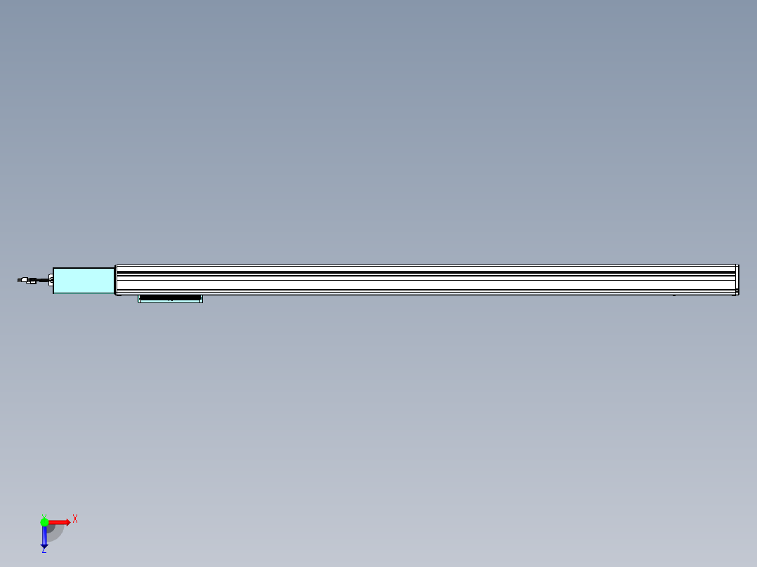 威洛博VBC同步带传动一无尘环境VBC14-L45-S1250-BR-ZP40-C3俯视图
