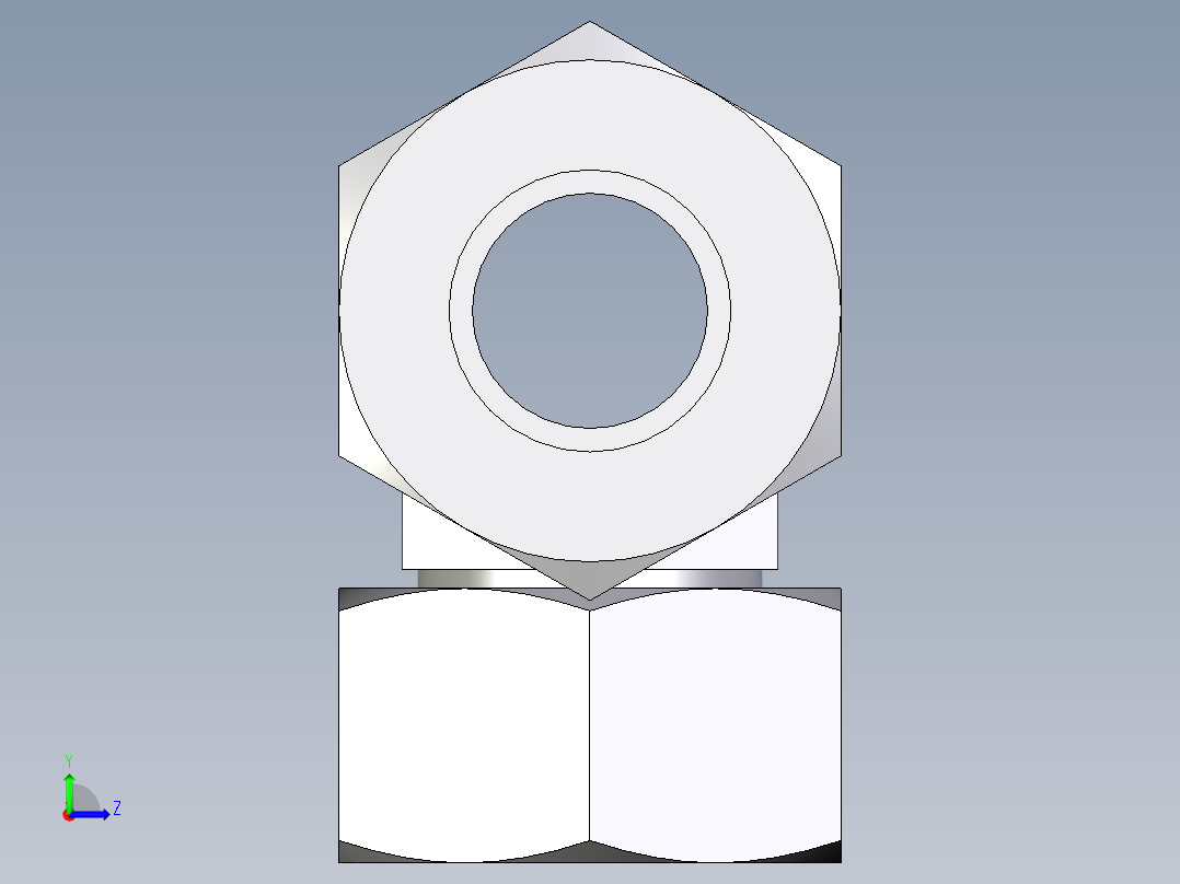 卡套式工业通用硬管接头EO_Swivel_nut_branch_tee_ET18LCF左视图