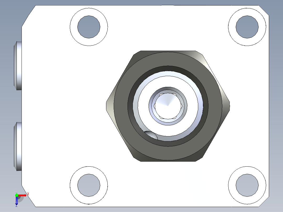 KOSMEKLHA0360-GR-Y60_R01多系列多零件图纸模型俯视图