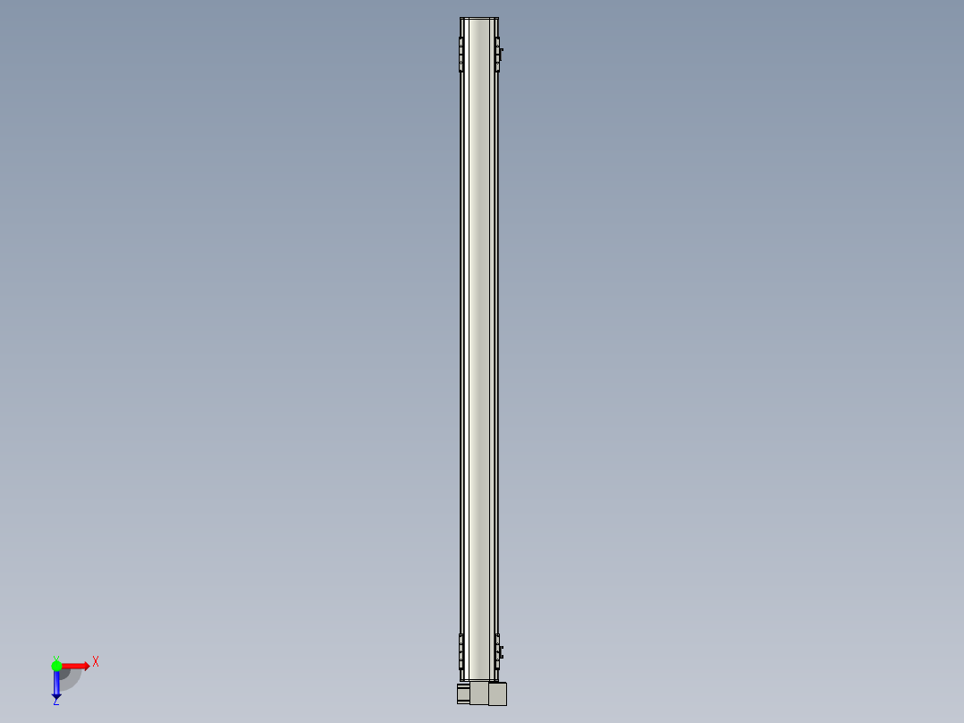 直线模组WG-LHB12-S1800-RD设计图纸俯视图