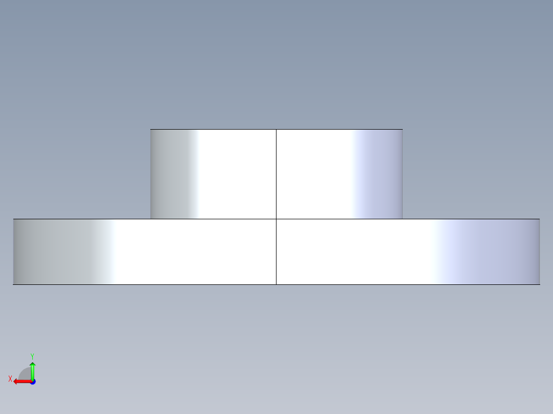 聚氯乙烯配件23-Sch80_Flange One-Piece_SOC_851-020_2in后视图