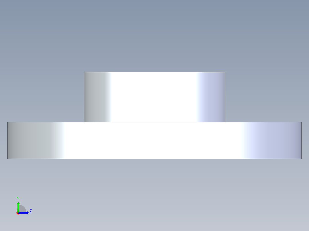 聚氯乙烯配件23-Sch80_Flange One-Piece_SOC_851-020_2in左视图
