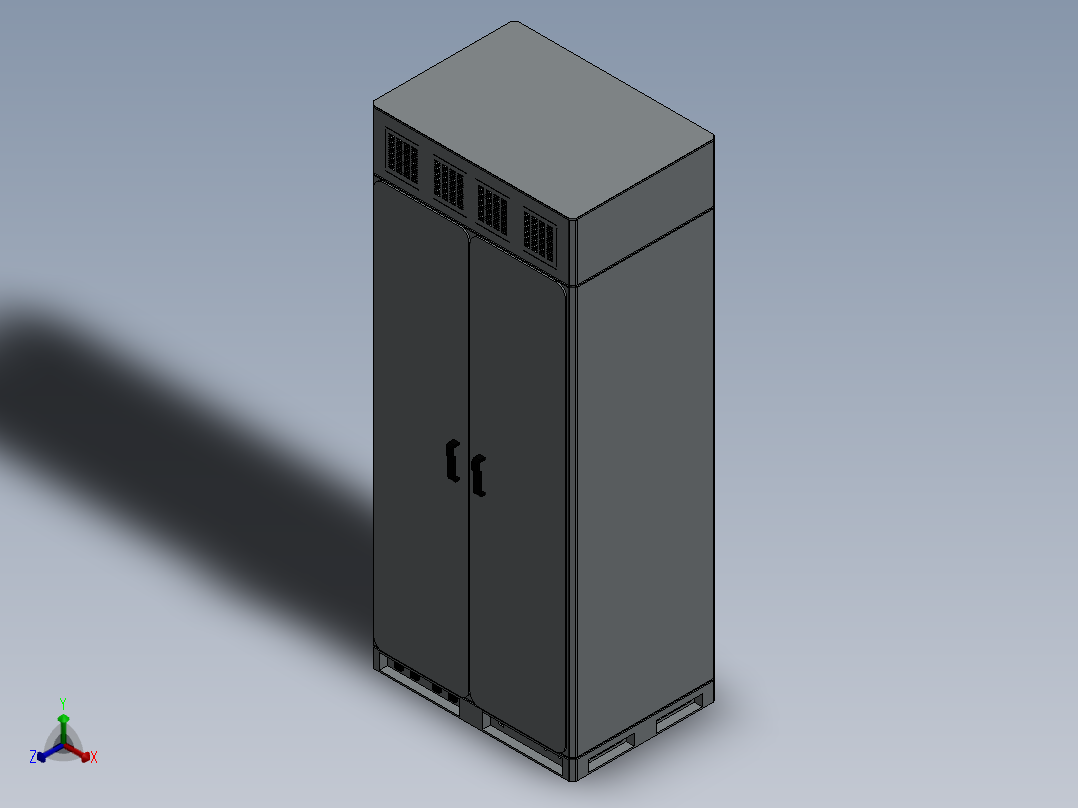 储能柜正等轴测图