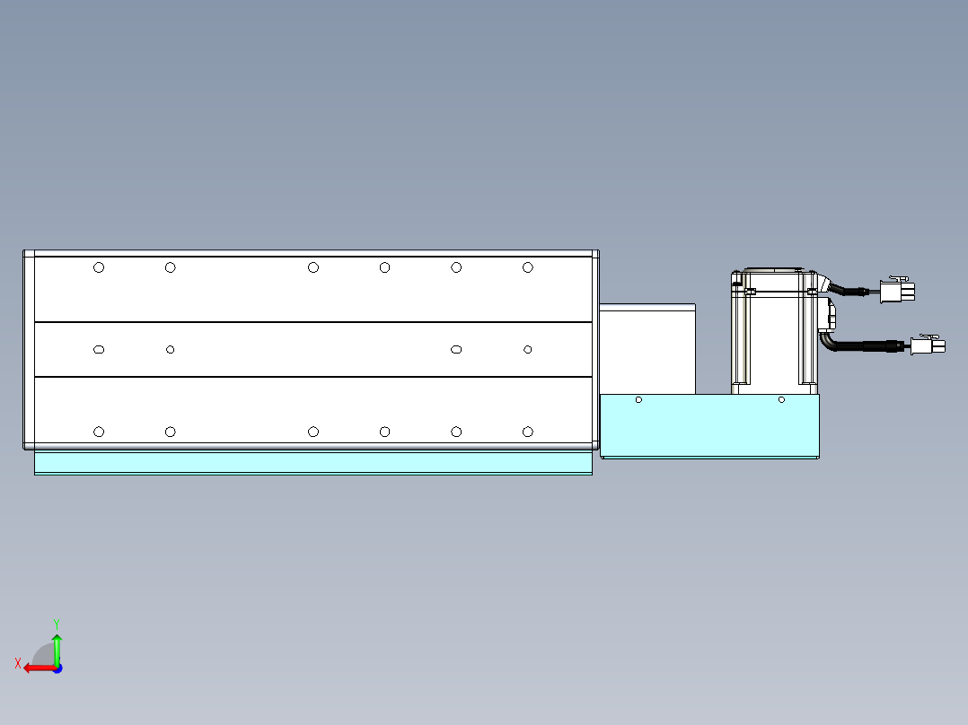 威洛博VBC同步带传动一无尘环境VBC14-L45-S100-BL-ZP40-C3后视图